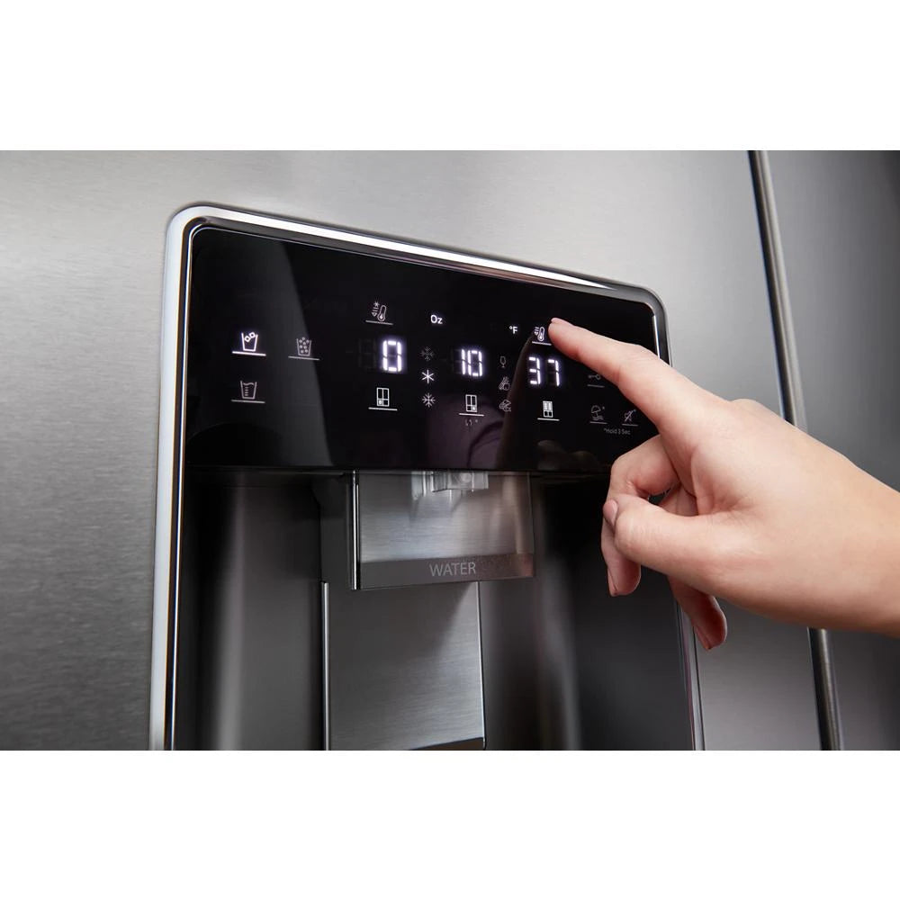WHIRLPOOL  36-Inch Counter Depth 4 Door Refrigerator with Ice Maker in Door - Fingerprint Resistant Stainless Steel (WRQC7836RZ)