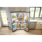 WHIRLPOOL  36-Inch Counter Depth 4 Door Refrigerator with Ice Maker in Door - Fingerprint Resistant Stainless Steel (WRQC7836RZ)
