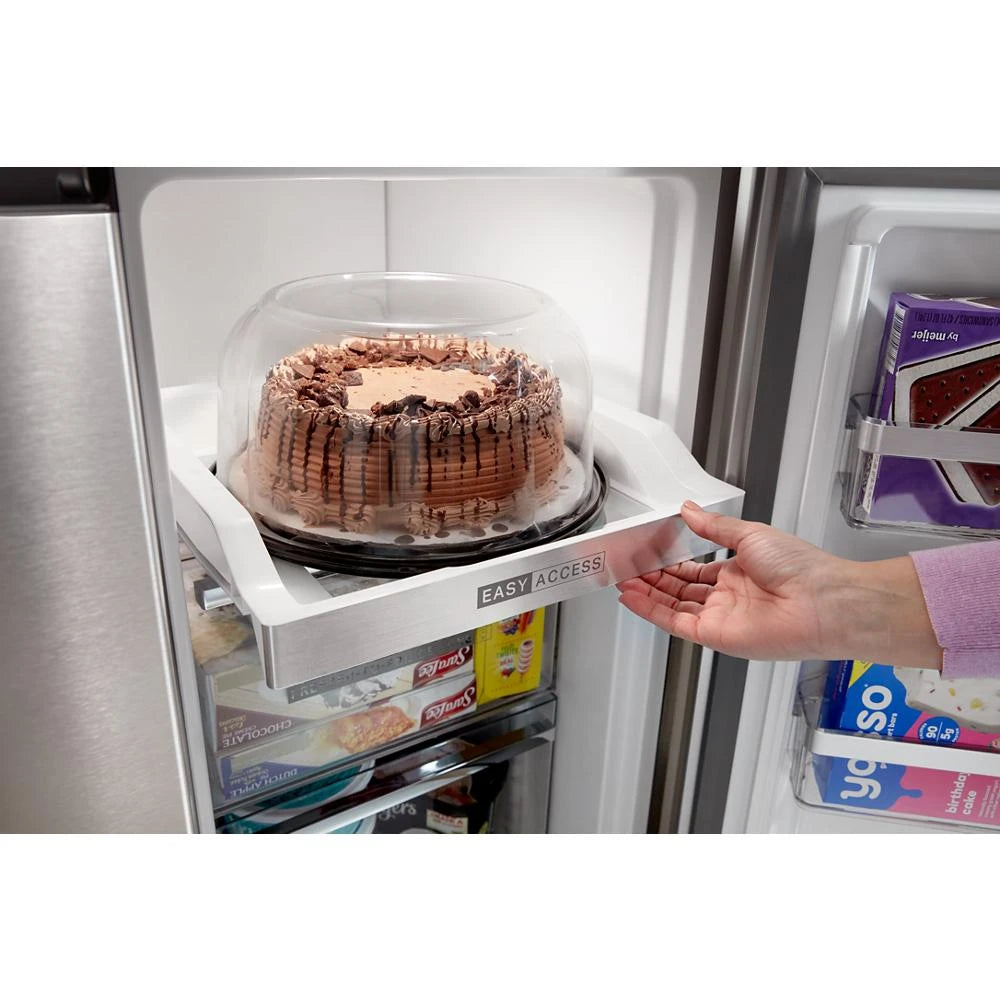 WHIRLPOOL  36-Inch Counter Depth 4 Door Refrigerator with Ice Maker in Door - Fingerprint Resistant Stainless Steel (WRQC7836RZ)