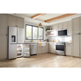WHIRLPOOL  36-Inch Counter Depth 4 Door Refrigerator with Ice Maker in Door - Fingerprint Resistant Stainless Steel (WRQC7836RZ)