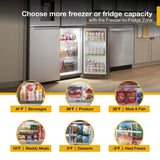 WHIRLPOOL  36-Inch Counter Depth 4 Door Refrigerator with Ice Maker in Door - Fingerprint Resistant Stainless Steel (WRQC7836RZ)