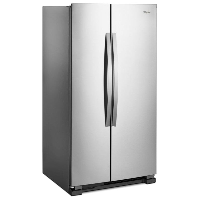 Whirlpool 33-inch Wide Side-by-Side Refrigerator - 22 cu. ft. - Monochromatic Stainless Steel (WRS312SNHM)
