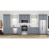 Whirlpool 33-inch Wide Side-by-Side Refrigerator - 22 cu. ft. - Monochromatic Stainless Steel (WRS312SNHM)