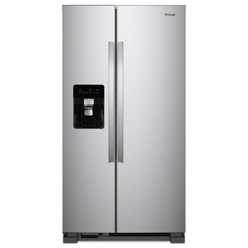 Whirlpool 36-inch Wide Side-by-Side Refrigerator - 24 cu. ft. - Monochromatic Stainless Steel (WRS315SDHM)