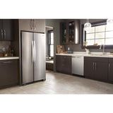 Whirlpool 36-inch Wide Side-by-Side Refrigerator - 25 cu. ft. - Monochromatic Stainless Steel (WRS315SNHM)