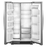 Whirlpool 36-inch Wide Side-by-Side Refrigerator - 25 cu. ft. - Monochromatic Stainless Steel (WRS315SNHM)