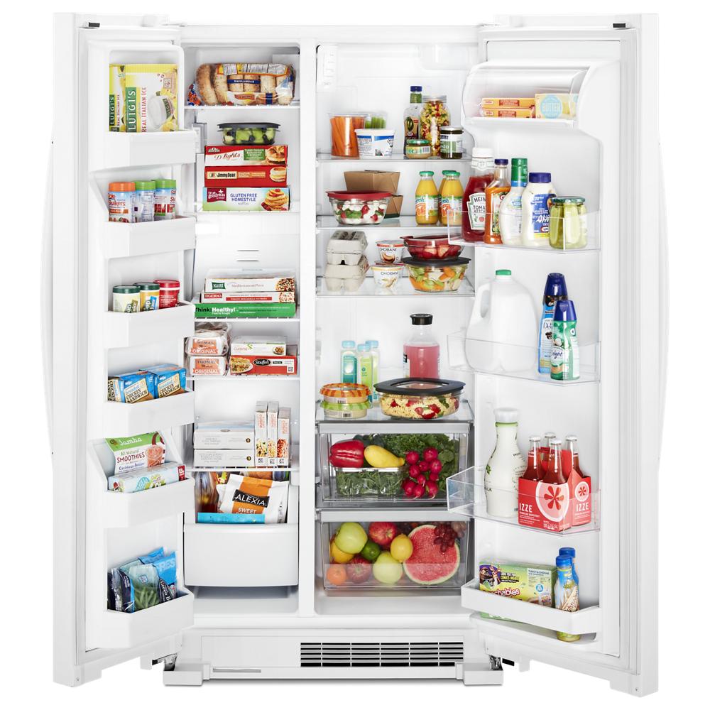 Whirlpool 36-inch Wide Side-by-Side Refrigerator - 25 cu. ft. - White (WRS315SNHW)