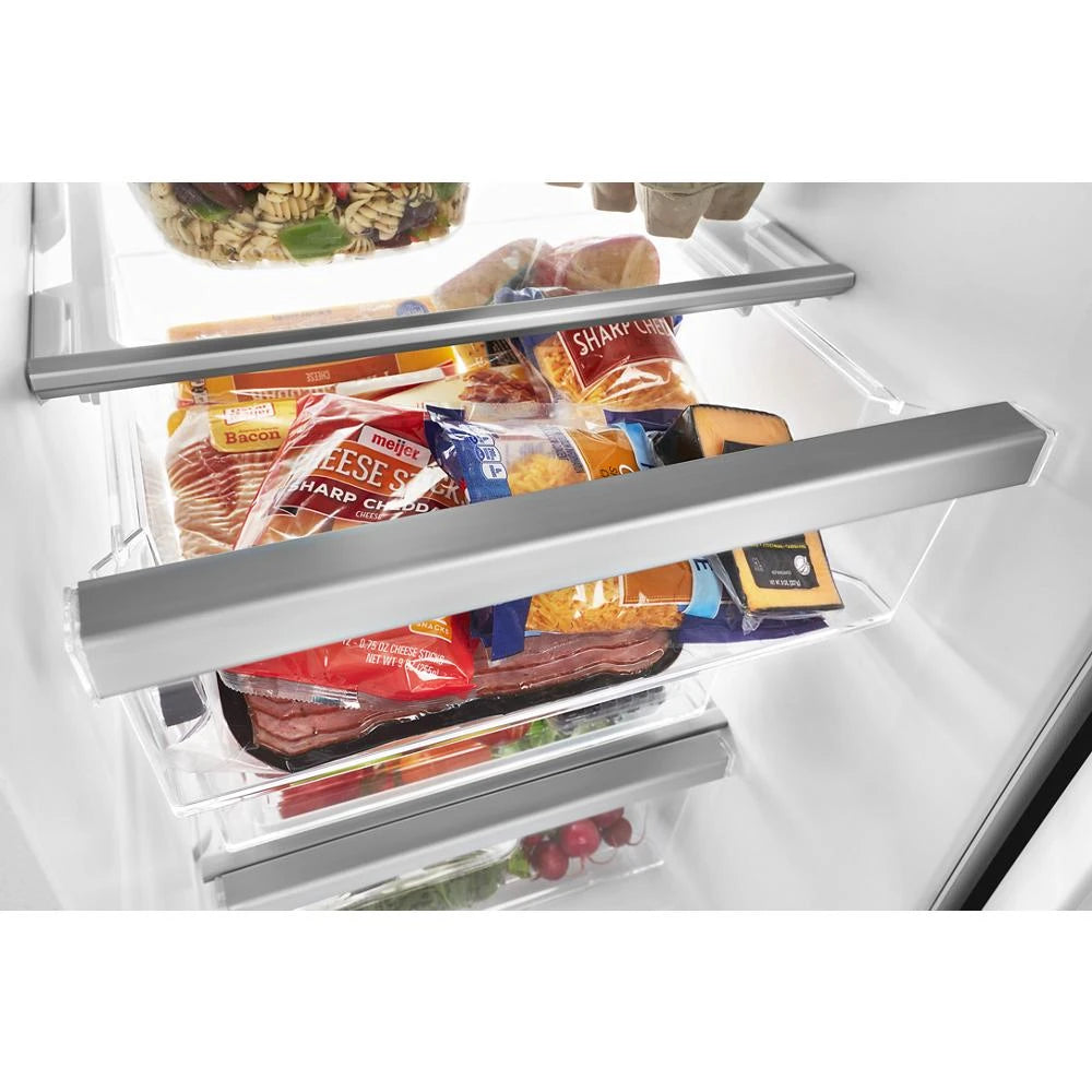 Whirlpool  33-inch Wide Side-by-Side Refrigerator - 21 cu. ft. - Fingerprint-Resistant Stainless Finish (WRS321SDHZ)