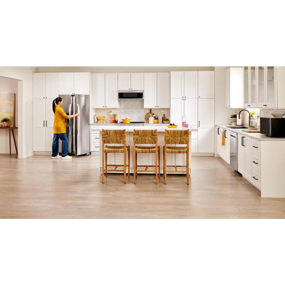 WHIRLPOOL  33-inch Wide Side-by-Side Refrigerator - 21 cu. ft. - Fingerprint-Resistant Stainless Finish (WRS321SDHZ)
