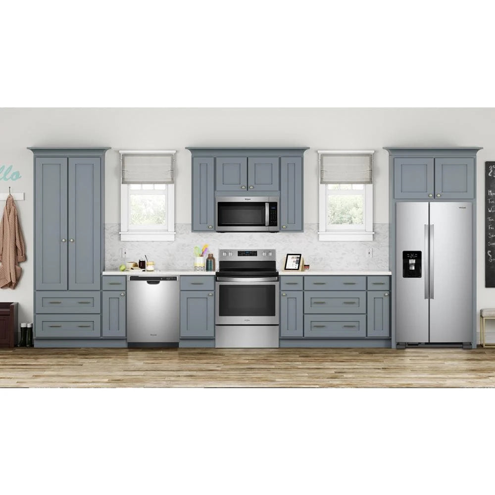 WHIRLPOOL  33-inch Wide Side-by-Side Refrigerator - 21 cu. ft. - Fingerprint-Resistant Stainless Finish (WRS321SDHZ)
