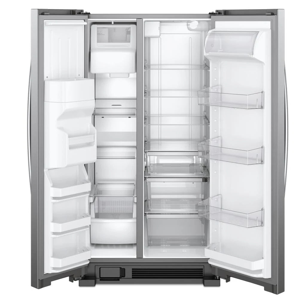 WHIRLPOOL  33-inch Wide Side-by-Side Refrigerator - 21 cu. ft. - Fingerprint-Resistant Stainless Finish (WRS321SDHZ)