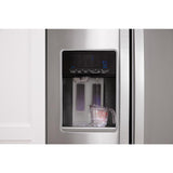 Whirlpool 33-inch Wide Side-by-Side Refrigerator - 21 cu. ft. - Fingerprint-Resistant Stainless Finish (WRS321SDHZ)