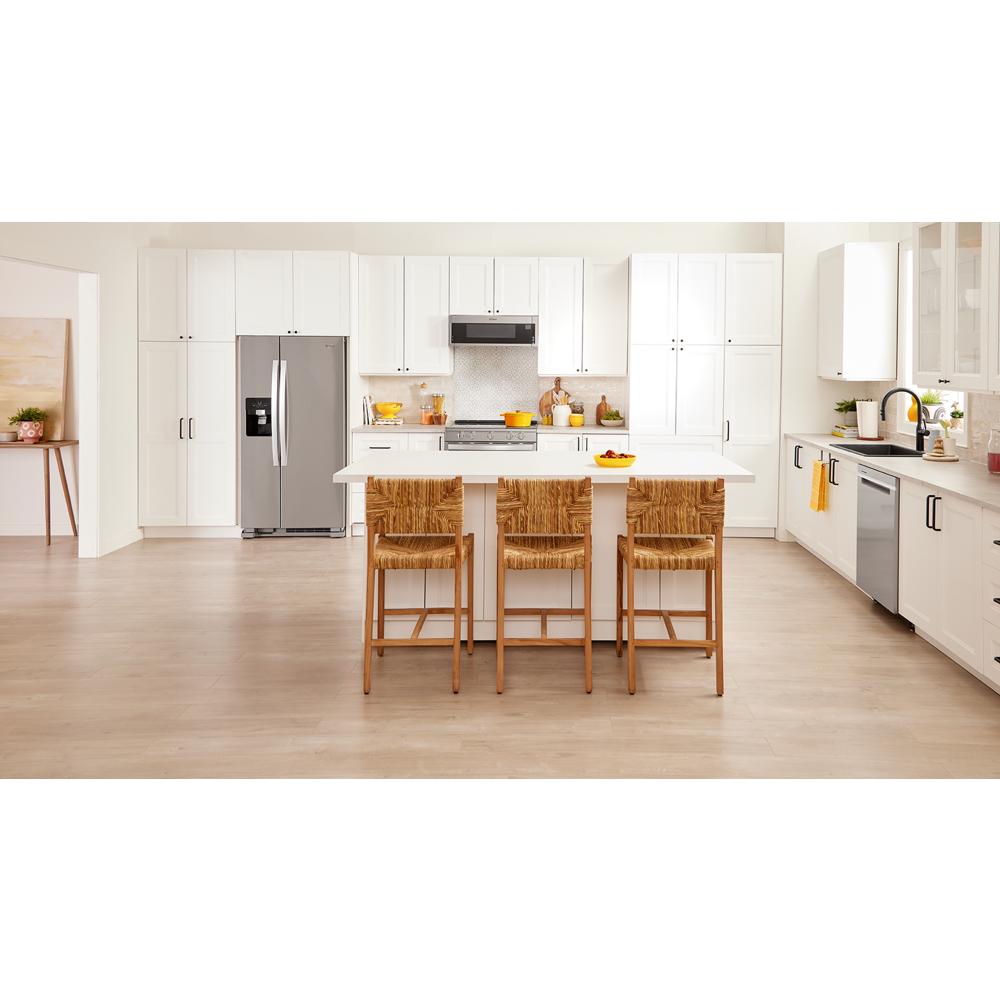 Whirlpool 33-inch Wide Side-by-Side Refrigerator - 21 cu. ft. - Fingerprint-Resistant Stainless Finish (WRS321SDHZ)