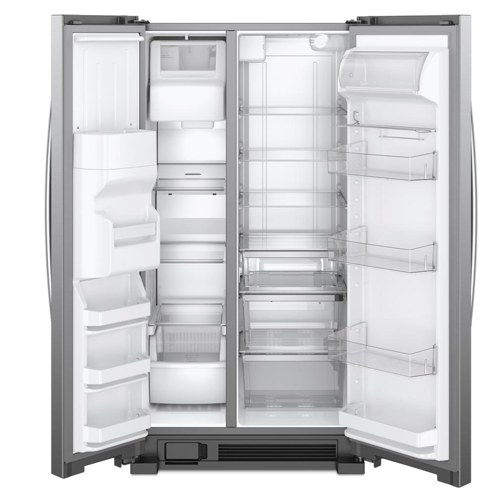 Whirlpool 33-inch Wide Side-by-Side Refrigerator - 21 cu. ft. - Fingerprint-Resistant Stainless Finish (WRS321SDHZ)