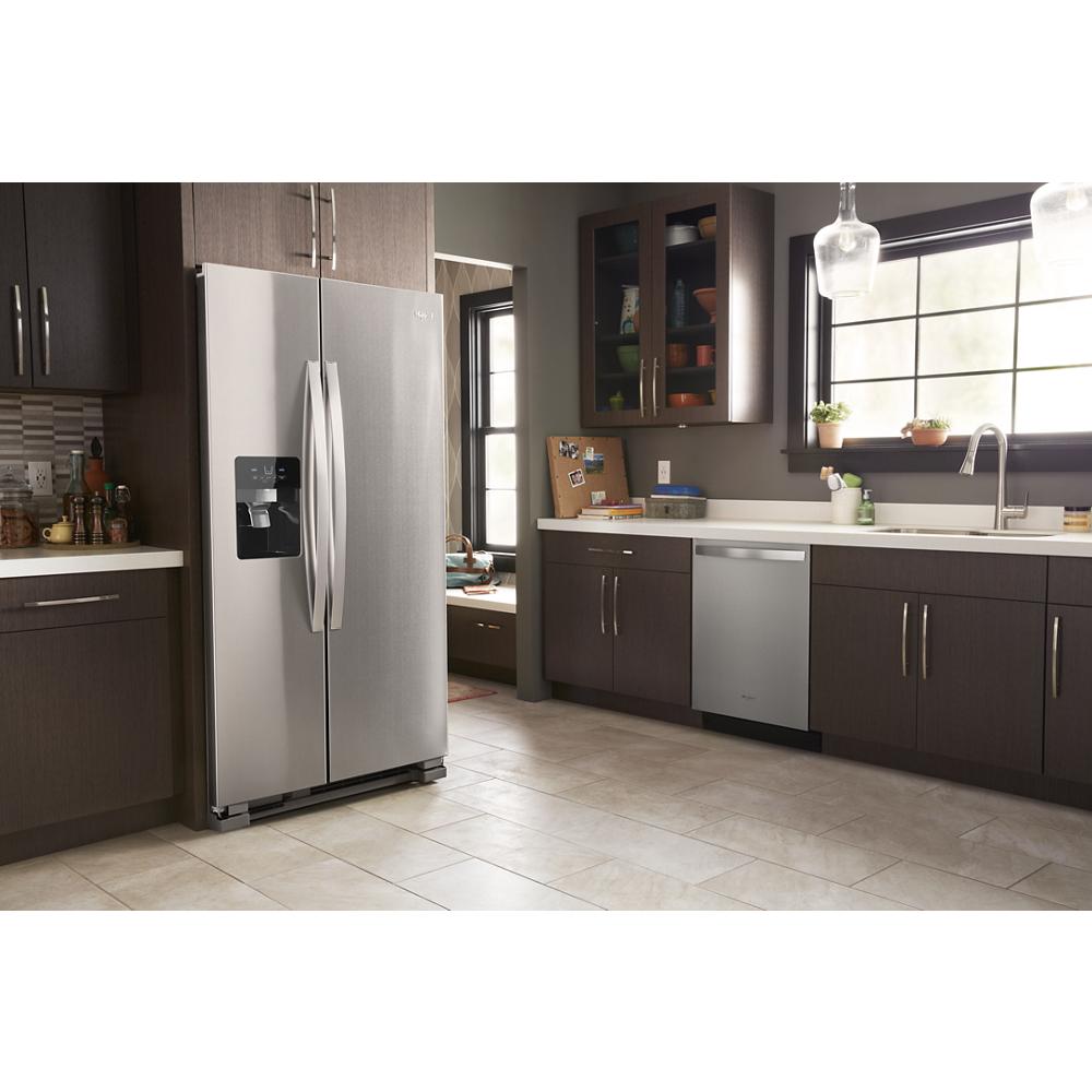 Whirlpool 36-inch Wide Side-by-Side Refrigerator - 25 cu. ft. - Fingerprint-Resistant Stainless Finish (WRS325SDHZ)
