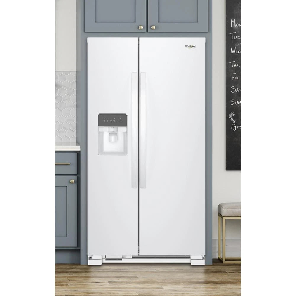 WHIRLPOOL  33-inch Wide Side-by-Side Refrigerator - 21 cu. ft. - White (WRS331SDHW)