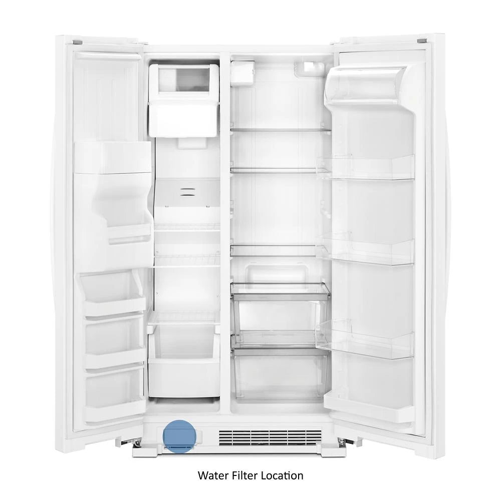 WHIRLPOOL  33-inch Wide Side-by-Side Refrigerator - 21 cu. ft. - White (WRS331SDHW)