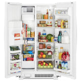 Whirlpool  33-inch Wide Side-by-Side Refrigerator - 21 cu. ft. - White (WRS331SDHW)