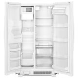 Whirlpool  33-inch Wide Side-by-Side Refrigerator - 21 cu. ft. - White (WRS331SDHW)