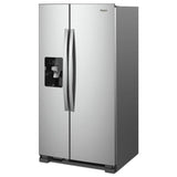 WHIRLPOOL  36-inch Wide Side-by-Side Refrigerator - 25 cu. ft. - Fingerprint-Resistant Stainless Finish (WRS335SDHM)