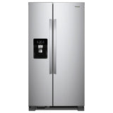 Whirlpool 36-inch Wide Side-by-Side Refrigerator - 25 cu. ft. - Monochromatic Stainless Steel (WRS335SDHM)