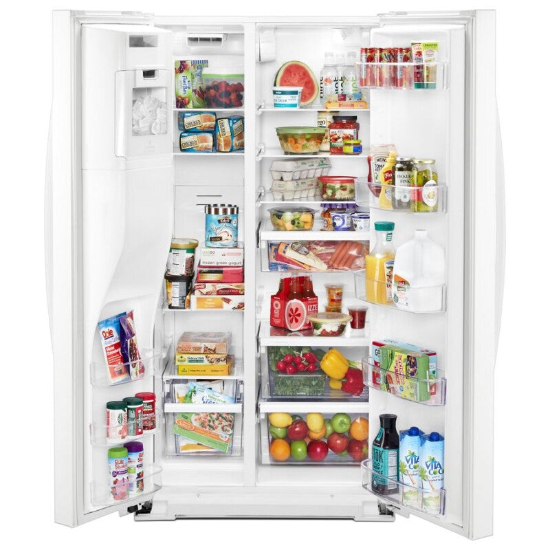 WHIRLPOOL 36-inch Wide Counter Depth Side-by-Side Refrigerator - 21 cu. ft. - White (WRS571CIHW)