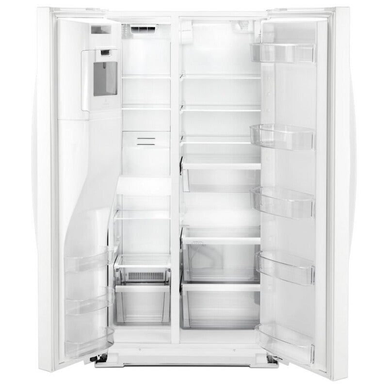 WHIRLPOOL 36-inch Wide Counter Depth Side-by-Side Refrigerator - 21 cu. ft. - White (WRS571CIHW)