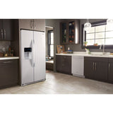 WHIRLPOOL 36-inch Wide Counter Depth Side-by-Side Refrigerator - 21 cu. ft. - White (WRS571CIHW)