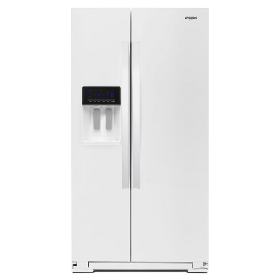 WHIRLPOOL 36-inch Wide Counter Depth Side-by-Side Refrigerator - 21 cu. ft. - White (WRS571CIHW)