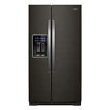 Whirlpool 36-inch Wide Side-by-Side Refrigerator - 28 cu. ft. - Black Stainless (WRS588FIHV)