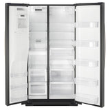 Whirlpool 36-inch Wide Side-by-Side Refrigerator - 28 cu. ft. - Black Stainless (WRS588FIHV)
