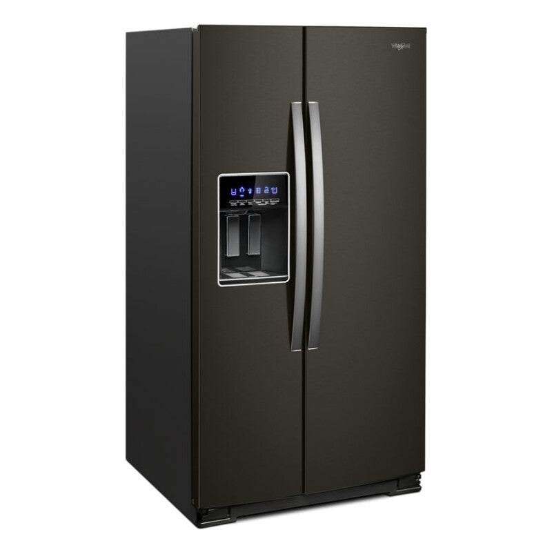 WHIRLPOOL 36-inch Wide Side-by-Side Refrigerator - 28 cu. ft. - Black Stainless (WRS588FIHV)