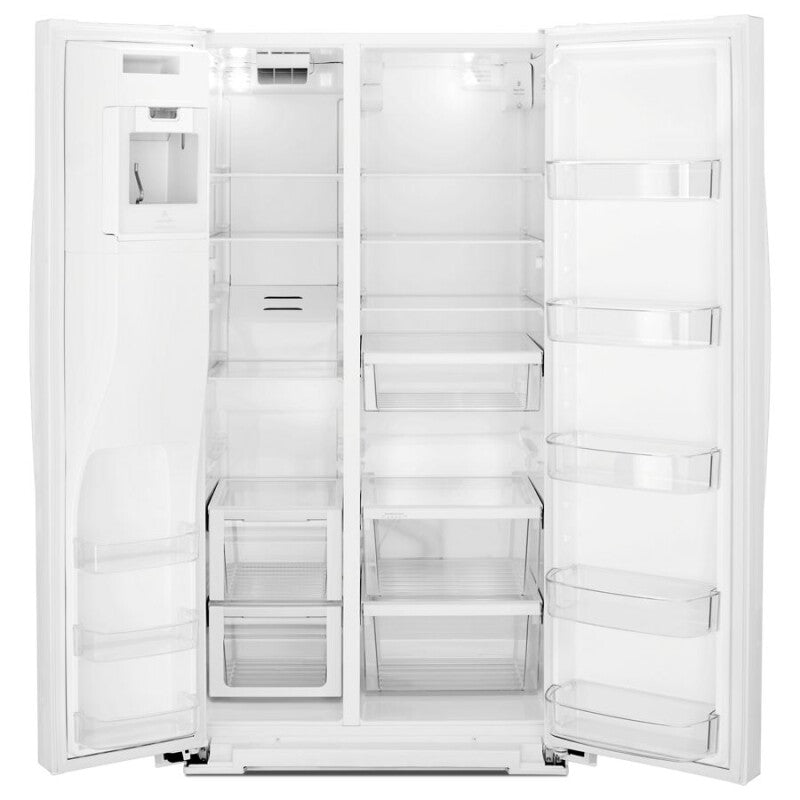 WHIRLPOOL 36-inch Wide Side-by-Side Refrigerator - 28 cu. ft. - White (WRS588FIHW)