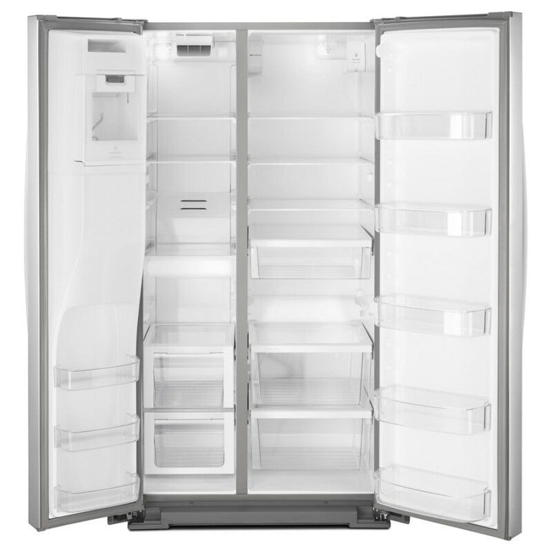 WHIRLPOOL 36-inch Wide Side-by-Side Refrigerator - 28 cu. ft. - Fingerprint Resistant Stainless Steel (WRS588FIHZ)