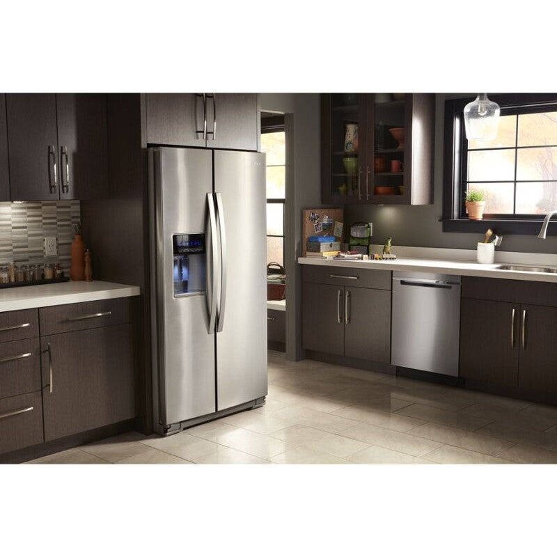 WHIRLPOOL 36-inch Wide Side-by-Side Refrigerator - 28 cu. ft. - Fingerprint Resistant Stainless Steel (WRS588FIHZ)