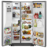 WHIRLPOOL 36-inch Wide Contemporary Handle Counter Depth Side-by-Side Refrigerator - 21 cu. ft. - Fingerprint Resistant Stainless Steel (WRSA71CIHZ)