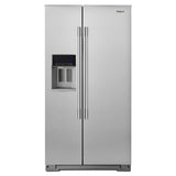 Whirlpool 36-inch Wide Contemporary Handle Counter Depth Side-by-Side Refrigerator - 21 cu. ft. - Fingerprint Resistant Stainless Steel (WRSA71CIHZ)