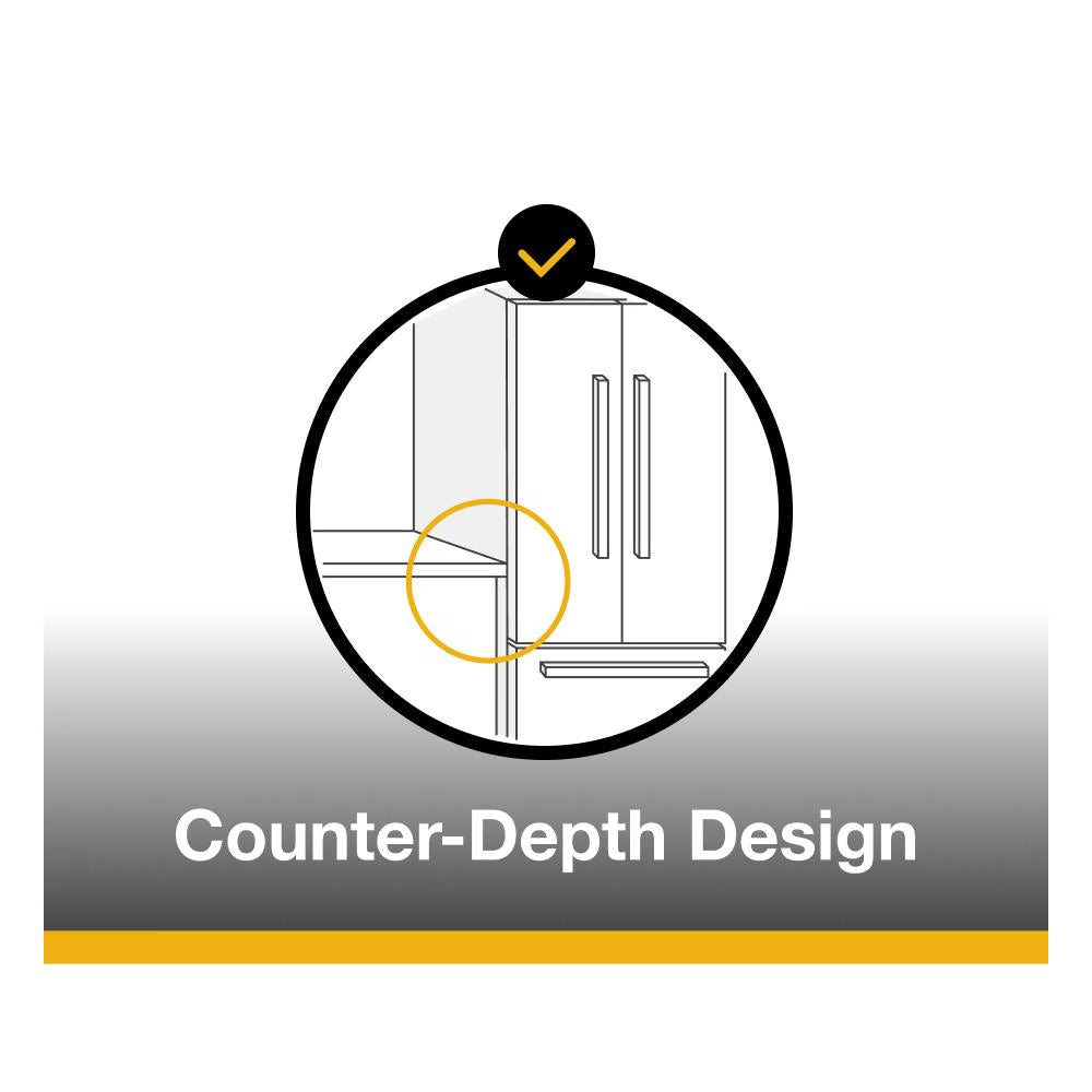 Whirlpool  36-inch Counter Depth Side-by-Side Refrigerator with TruCool™ System - Fingerprint-Resistant Stainless Finish (WRSC5536RZ)