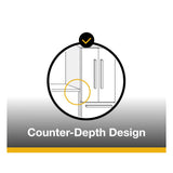 Whirlpool  36-inch Counter Depth Side-by-Side Refrigerator with TruCool™ System - Fingerprint-Resistant Stainless Finish (WRSC5536RZ)