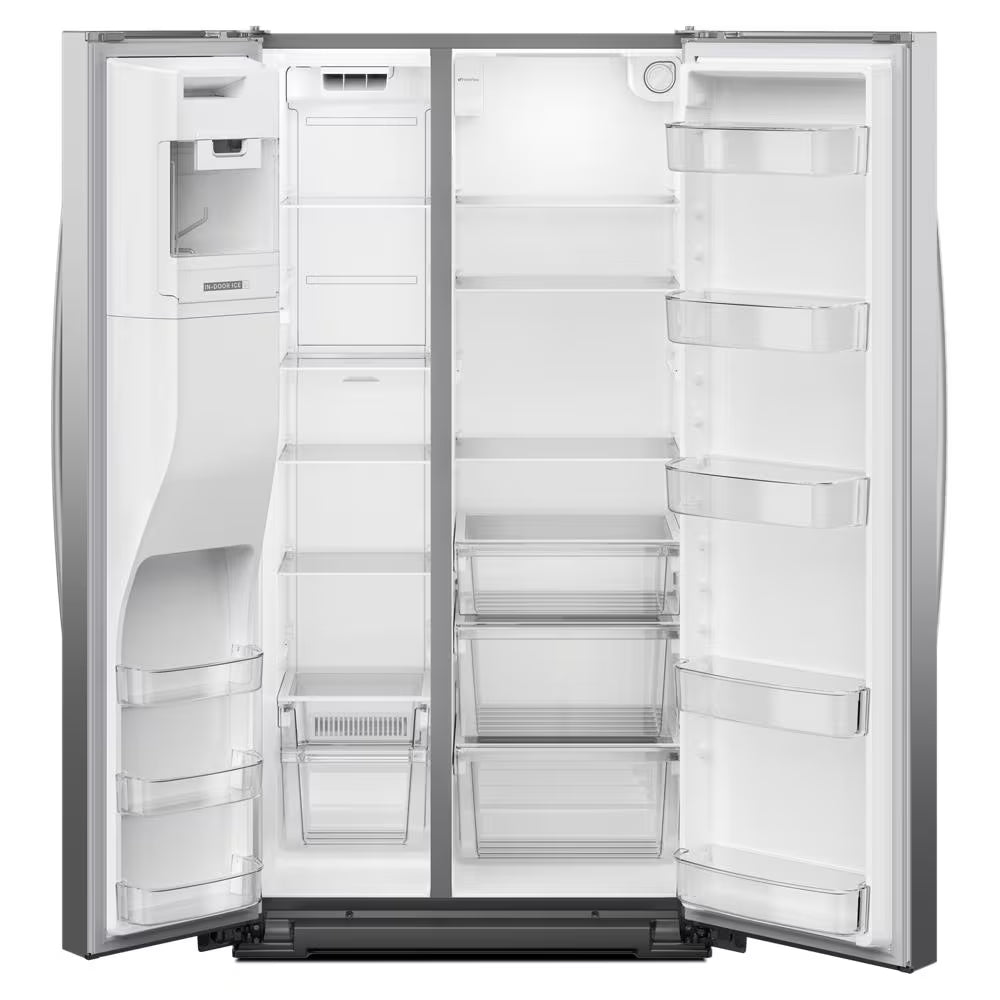 Whirlpool  36-inch Counter Depth Side-by-Side Refrigerator with TruCool™ System - Fingerprint-Resistant Stainless Finish (WRSC5536RZ)