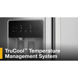 Whirlpool  36-inch Counter Depth Side-by-Side Refrigerator with TruCool™ System - Fingerprint-Resistant Stainless Finish (WRSC5536RZ)
