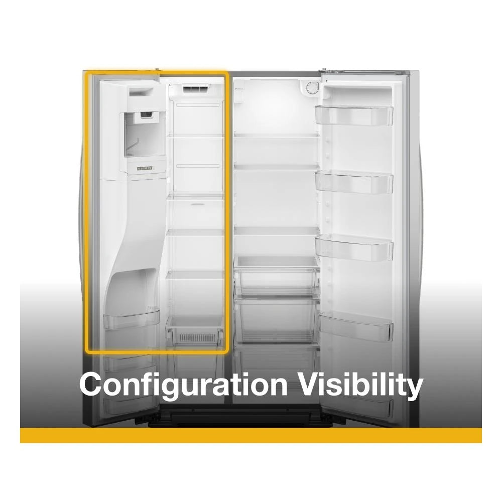 WHIRLPOOL  36-inch Counter Depth Side-by-Side Refrigerator with TruCool™ System - Fingerprint-Resistant Stainless Finish (WRSC5536RZ)