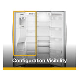WHIRLPOOL  36-inch Counter Depth Side-by-Side Refrigerator with TruCool™ System - Fingerprint-Resistant Stainless Finish (WRSC5536RZ)