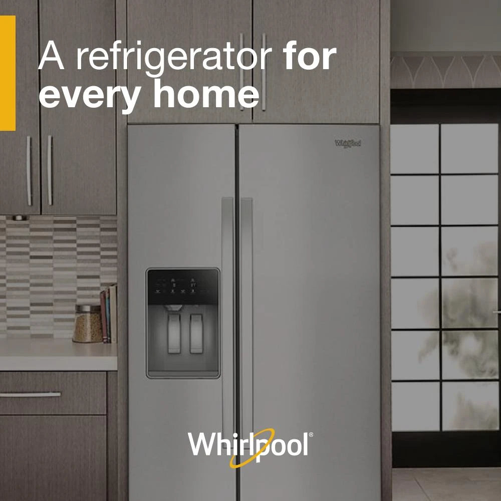 WHIRLPOOL  36-inch Counter Depth Side-by-Side Refrigerator with TruCool™ System - Fingerprint-Resistant Stainless Finish (WRSC5536RZ)