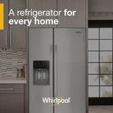 WHIRLPOOL  36-inch Counter Depth Side-by-Side Refrigerator with TruCool™ System - Fingerprint-Resistant Stainless Finish (WRSC5536RZ)