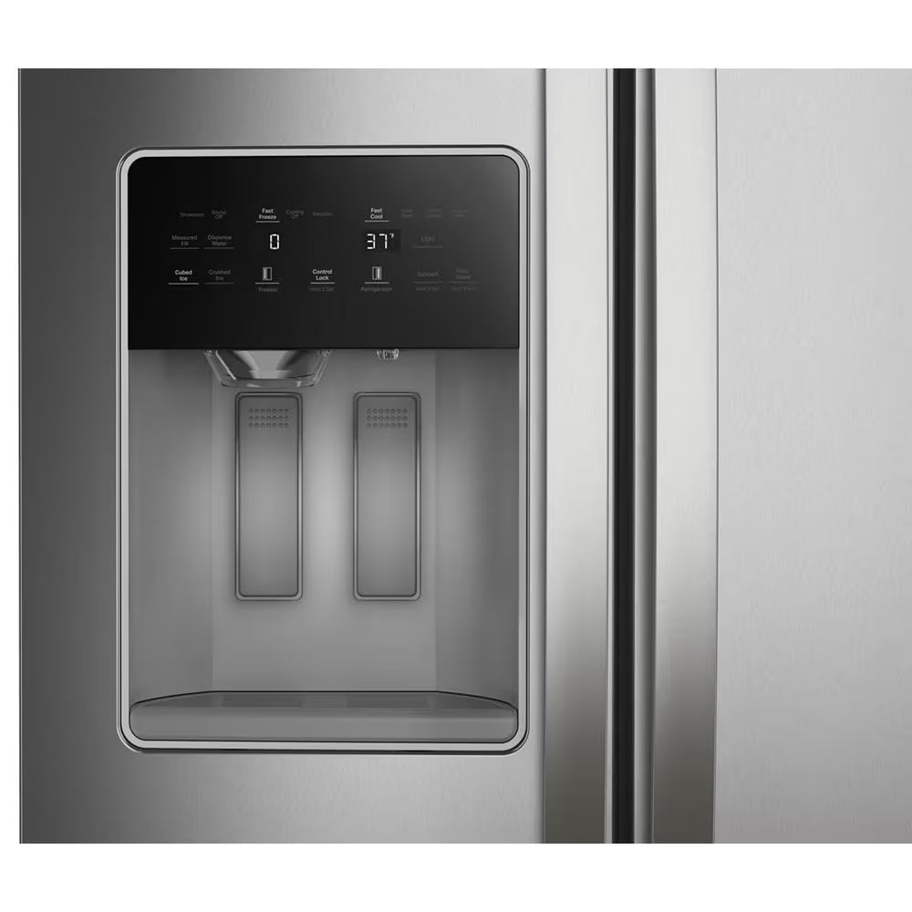 Whirlpool  36-inch Counter Depth Side-by-Side Refrigerator with TruCool™ System - Fingerprint-Resistant Stainless Finish (WRSC5536RZ)