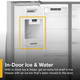 WHIRLPOOL  36-inch Counter Depth Side-by-Side Refrigerator with TruCool™ System - Fingerprint-Resistant Stainless Finish (WRSC5536RZ)
