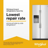 WHIRLPOOL  36-inch Counter Depth Side-by-Side Refrigerator with TruCool™ System - Fingerprint-Resistant Stainless Finish (WRSC5536RZ)