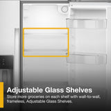 Whirlpool  36-inch Counter Depth Side-by-Side Refrigerator with TruCool™ System - Fingerprint-Resistant Stainless Finish (WRSC5536RZ)