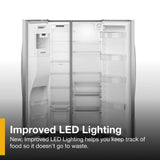 Whirlpool  36-inch Counter Depth Side-by-Side Refrigerator with TruCool™ System - Fingerprint-Resistant Stainless Finish (WRSC5536RZ)